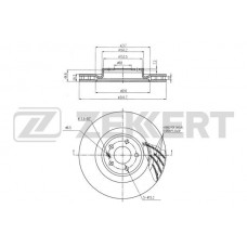 BS-6277 ZEKKERT Гальмівний диск