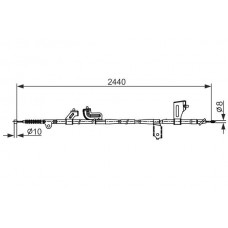 1 987 482 425 BOSCH Тросик, cтояночный тормоз