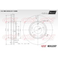 831237 MAXTECH Гальмівний диск
