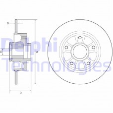 BG9230RSC DELPHI Гальмівний диск
