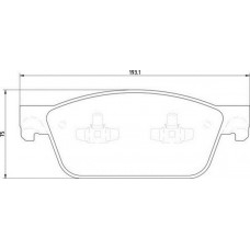 363710201919 MAGNETI MARELLI Комплект гальмівних колодок дисковий гальм