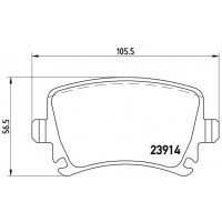 P 85 095 BREMBO Комплект гальмівних колодок дисковий гальм