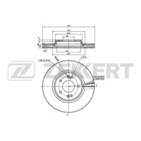 BS-6021 ZEKKERT Гальмівний диск