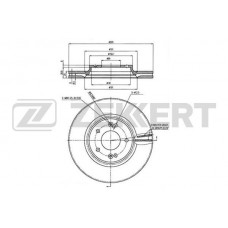 BS-6021 ZEKKERT Гальмівний диск