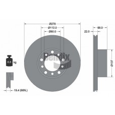 BDS1981 BENDIX Braking Гальмівний диск