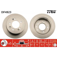 DF4923 TRW Гальмівний диск