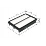 F 026 400 044 BOSCH Повітряний фільтр