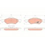 GDB1418 TRW Комплект гальмівних колодок дисковий гальм
