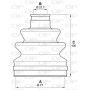 SJK7254.00 OPEN PARTS Комплект пыльника, Привідний вал
