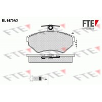 BL1475A3 FTE Комплект гальмівних колодок дисковий гальм