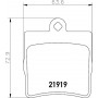 8DB 355 008-961 HELLA Комплект гальмівних колодок дисковий гальм