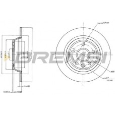 CD7616S BREMSI Гальмівний диск