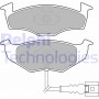 LP1709 DELPHI Комплект гальмівних колодок дисковий гальм
