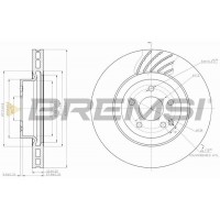 CD7595V BREMSI Гальмівний диск