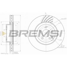 CD7595V BREMSI Гальмівний диск