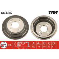 DB4385 TRW Гальмівний барабан