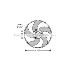 PE7553 AVA QUALITY COOLING Вентилятор охолодження двигуна