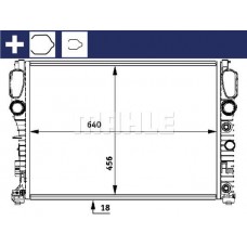 CR 512 000S MAHLE Радіатор охолодження двигуна