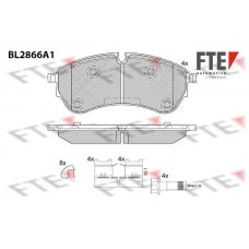 BL2866A1 FTE КомплеК т гальмівних колодок, дискове гальмо