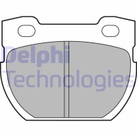LP1847 DELPHI Комплект гальмівних колодок дисковий гальм