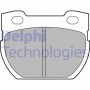 LP1847 DELPHI Комплект гальмівних колодок дисковий гальм
