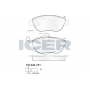 181440-701 ICER Комплект гальмівних колодок дисковий гальм