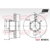 873571 MAXTECH Гальмівний диск