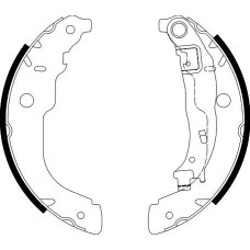 8DB 355 003-031 HELLA PAGID Комплект гальмівних колодок