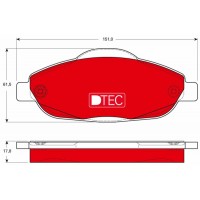 GDB1761DTE TRW Комплект гальмівних колодок дисковий гальм