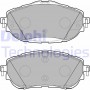 LP2691 DELPHI DELPHI TOYOTA Гальмівн колодки передн.Auris 12-