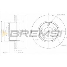 CD5194S BREMSI Гальмівний диск
