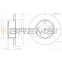 CD5194S BREMSI Гальмівний диск