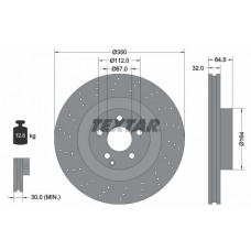 92176405 TEXTAR Гальмівний диск