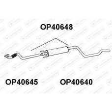 OP40648 VENEPORTE Середній глушник вихлопних газів