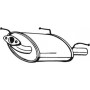 145-339 BOSAL Глушник вихлопних газів кінцевий