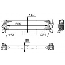 Интеркулер MAHLE CI 153 000P