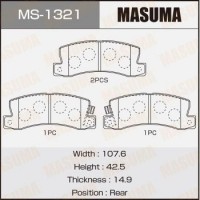 MS-1321 MASUMA Комплект гальмівних колодок
