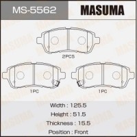 MS-5562 MASUMA Комплект гальмівних колодок
