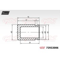 72932006 MAXTECH Поршень корпус скоби гальма