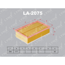 LA-2075 LYNXauto Повітряний фільтр