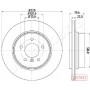 DP-0128C JAPANPARTS Гальмівний диск