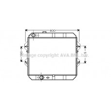 TO2292 AVA QUALITY COOLING Радіатор охолодження двигуна