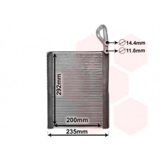 0600V476 VAN WEZEL Випарник кондиціонера
