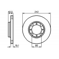 0 986 478 674 BOSCH Гальмівний диск