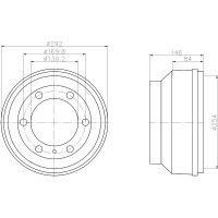 MBD019 MINTEX Гальмівний барабан