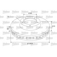 297317 VALEO Гальмівний диск