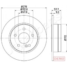 DP-0508C JAPANPARTS Гальмівний диск