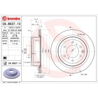 09.B637.11 BREMBO Гальмівний диск