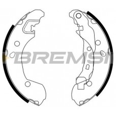 GF0862 BREMSI Комплект гальмівних колодок