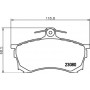 8DB 355 016-671 HELLA Комплект гальмівних колодок, дискове гальмо